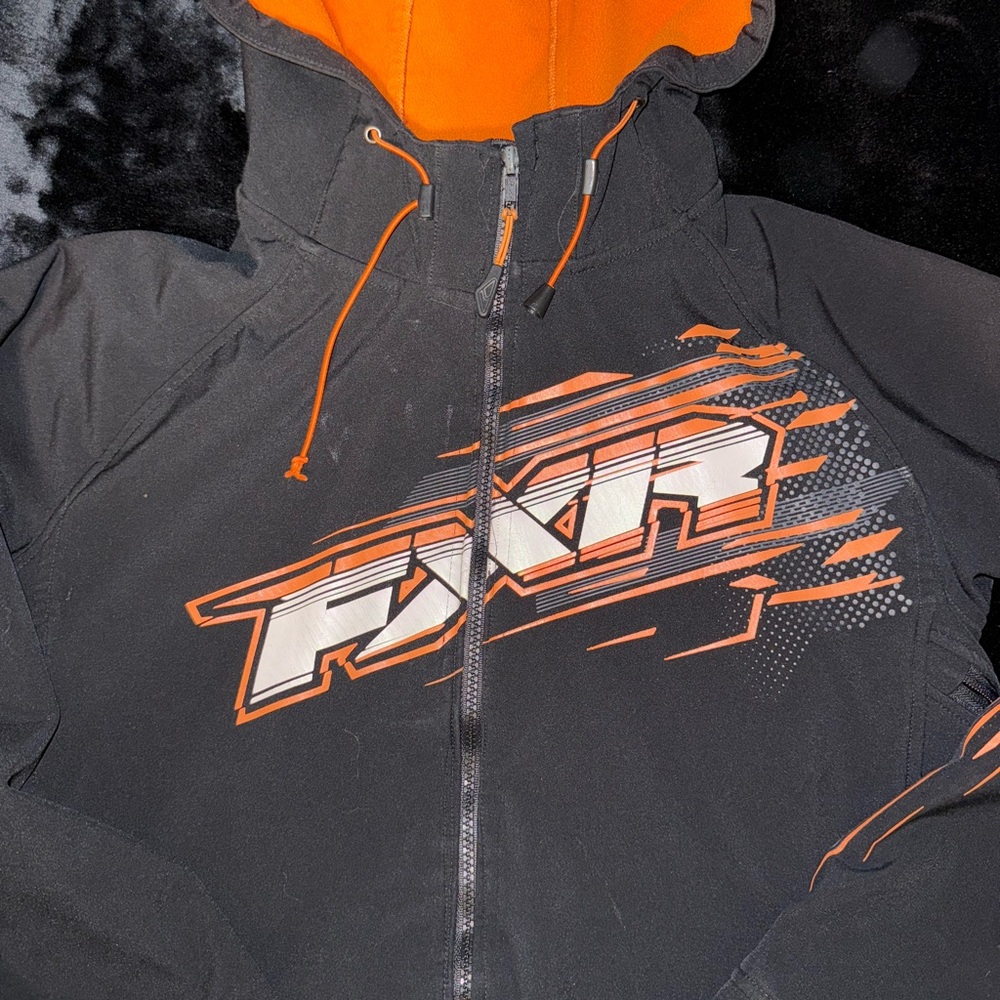 FXR Men's Black and Orange Jacket